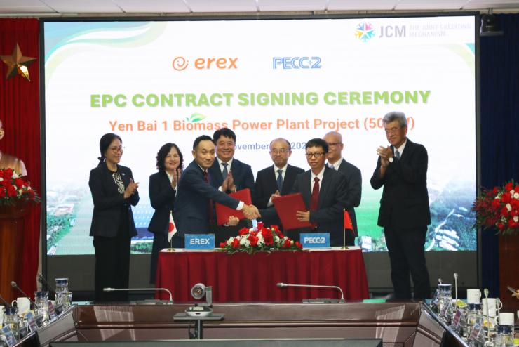 eREX VÀ PECC2 KÝ KẾT HỢP ĐỒNG EPC DỰ ÁN NHÀ MÁY ĐIỆN SINH KHỐI YÊN BÁI 1